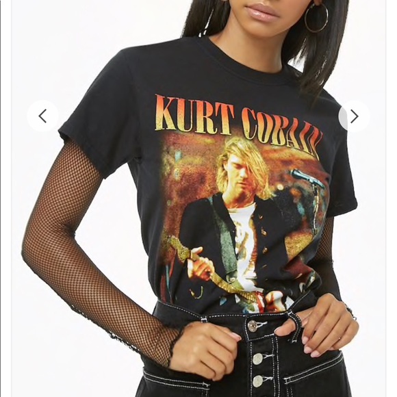 kurt cobain graphic tee